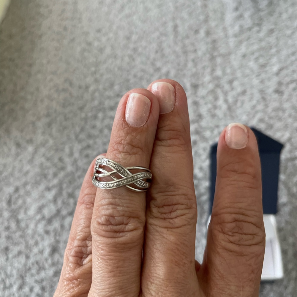 Diamond accented Infinity Cocktail Ring